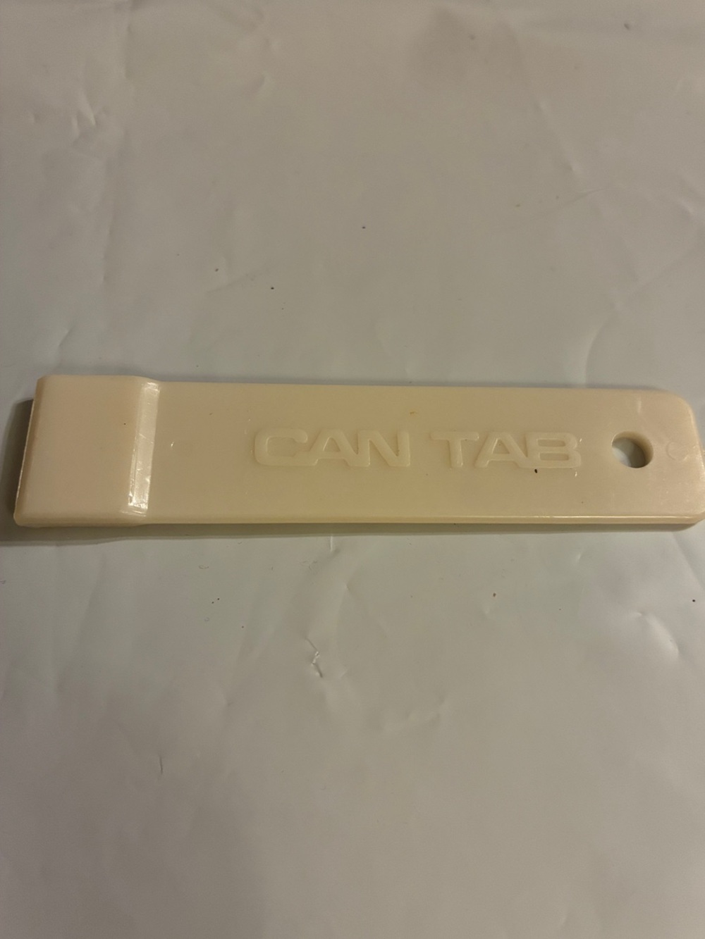 CAN TAB Cream Plastic Can Opener - Home Bar Accessory